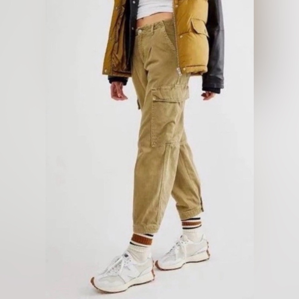 Free people first light cotton utility Cargo Jogger Pants 2
